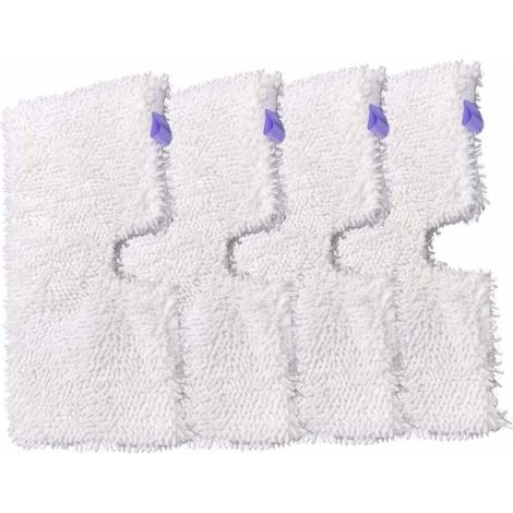 4 Pièces tampons de nettoyage de remplacement en microfibre domestique pour vadrouilles à vapeur Shark série S3500 S3550 S3901 S3601 S3501 (1/4)