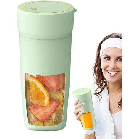 Kabelloser tragbarer Mixer in Mintgrün mit 6 Edelstahlklingen und großem Fassungsvermögen wiederaufladbar für Smoothies frische Säfte und (1/5)