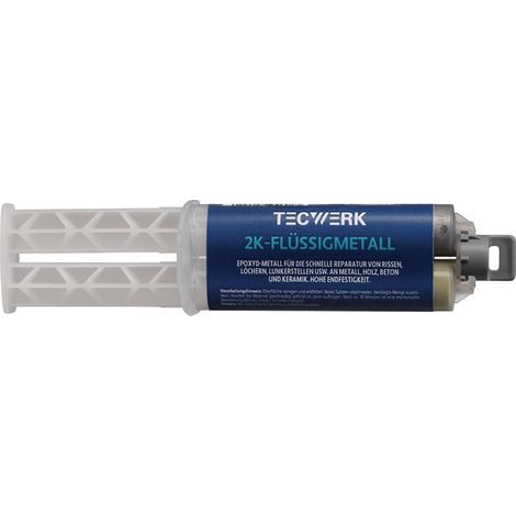 TECWERK 2K-Epoxidflüssigmetall 25g Doppelspritze TECWERK