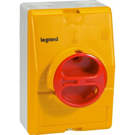 Interrupteur-sectionneur rotatif complet de proximité tétrapolaire neutre à gauche 20A LEGRAND 022182 (1/2)