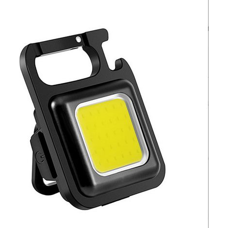 1 pièces forte lumière porte-clés lumière mini extérieur portable lumière de secours lampe de travail lampe de poche haute luminosité portable forte réparation magnétique lumière