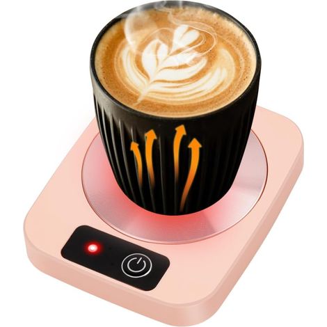 Chauffe-tasses à café, chauffe-café électrique, chauffe-tasses intelligent, chauffe-thé avec plaque en aluminium, gadgets de bureau, chauffe-boissons pour café, chocolat chaud, lait, cadeau pour collè (1/5)