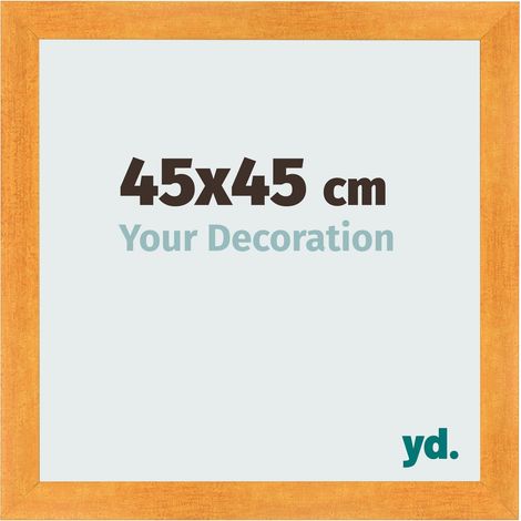 yd. - Cadre photo 45x45 - Orange - MDF - Pisa (1/5)