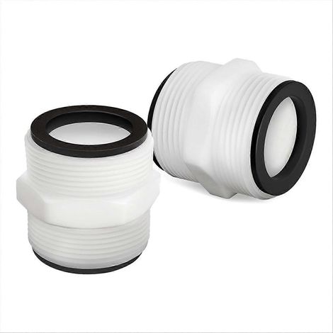 Set mit 2 1,5-Zoll-Poolschlauchadaptern, Universalanschluss für Pumpe und Filter, robuster Verbinder (1/5)