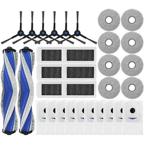 Sacs à poussière de rechange, brosse principale, brosses latérales, filtres et accessoires de nettoyage pour aspirateurs robots X5 OMNI / X5 PRO OMNI. (1/5)