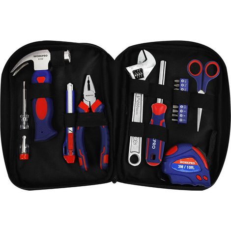 Coffret Outils 18p Workpro Kit De Démarrage Polyvalent Pour Bricolage - Workpro (1/3)