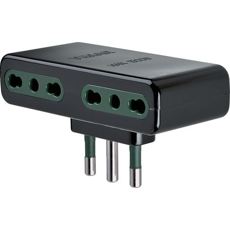 VIMAR - 01165 Adattatore mult. S17+4P17/11 nero