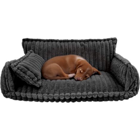 Haustier Couch mit abnehmbarem waschbarem Bezug, Haustier Couch Bett für Hund und Katze, beruhigende Couch für Haustiere