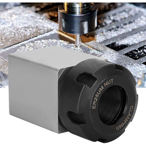 Porte-mandrin à pince carrée ER-25 3900-5123 pour tour CNC et machine à graver (1/5)
