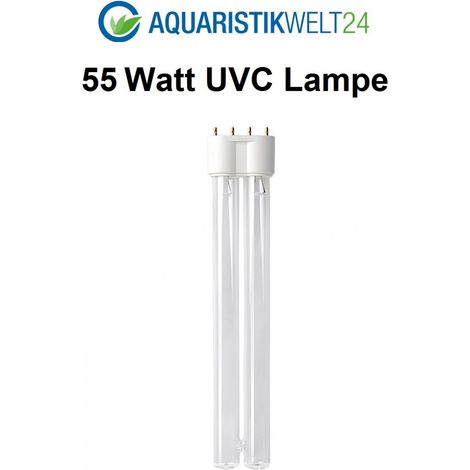 55 Watt UVC Ersatzlampe für Wasserklärer mit 2G11 Sockel