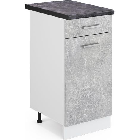 Küchenunterschrank R-Line, Beton, 40 cm , AP Anthrazit, Vicco