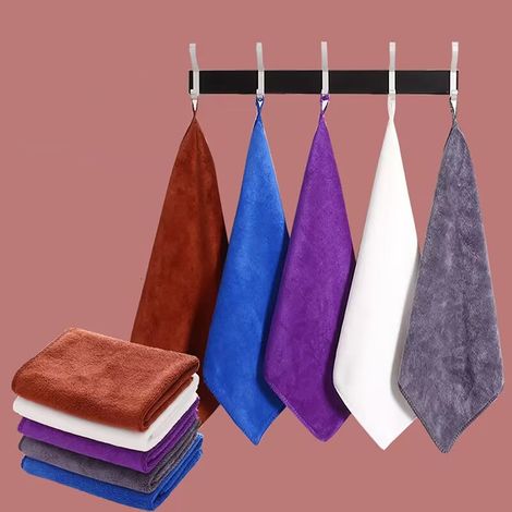 Chiffon En Coton - Chiffon D'Entretien Carré Épais - Pour Nettoyage Cuisine Salle De Bain Voiture - Lot De 1 Pièce (1/4)