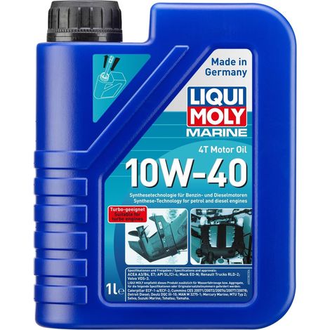 Marine 4T Motor Oil 10W-40, 1 L, Huile de moteur à démarrer, SKU: 25012 (1/5)