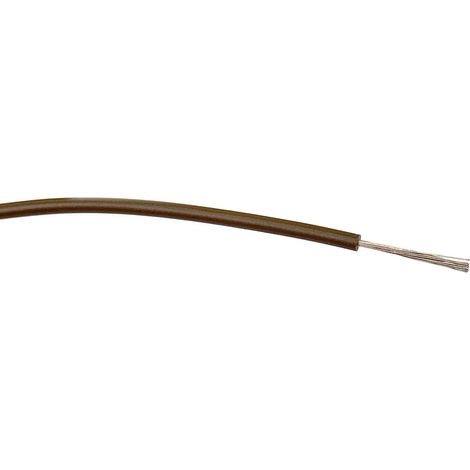Fil électrique RS PRO BS4808 1 mm² 17 AWG, 1,5 kV c.a., PVC Marron, 100m ( Prix pour Bobine de 100 )