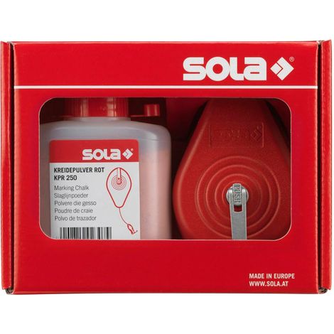 SOLA SZNUREK TRASERSKI 30m CLM SET R + KREDA CZERWONA