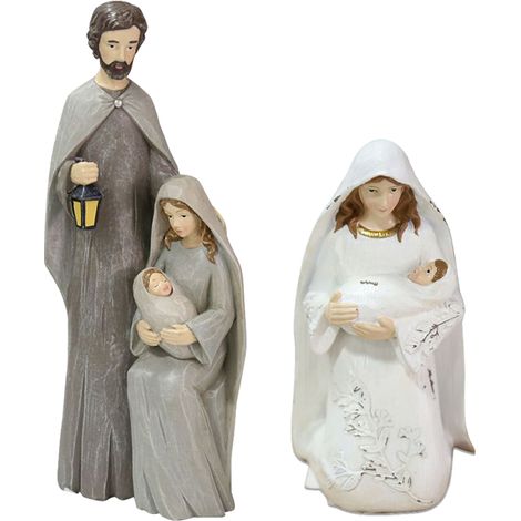 Weihnachtskrippenfiguren, Ornamente, Kunstharz, traditionelle Krippenfiguren, Kunstharzfiguren, Statuen, Christus, Geburt Jesu, Ornamente (1/5)