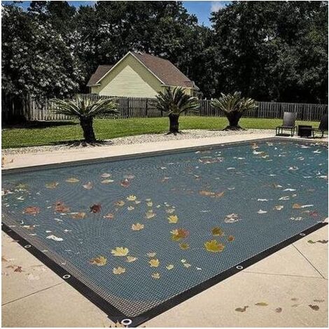 Kaelt - Filet de Protection Piscine Rectangulaire, 5x10m, Anti Feuilles & Anti-déchirure, Bâche Enterrée et Hors-Sol, D'hivernage, Maille Fine pour Garder Les à l'écart - (1/5)