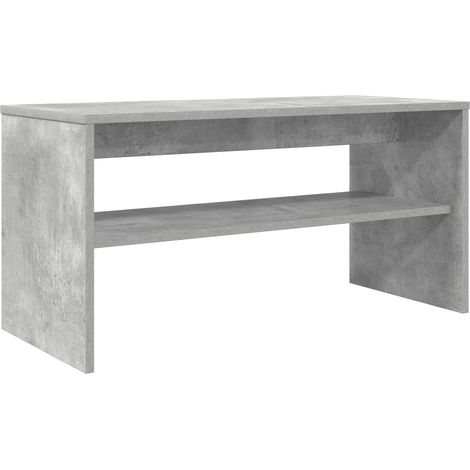 Meuble TV Gris béton 80 x 35 x 40 cm Bois d'ingénierie