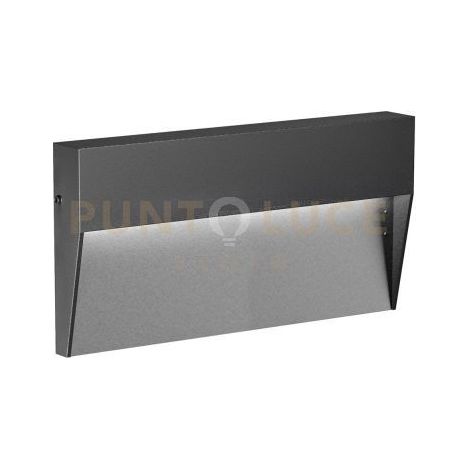 GES1171N- SEGNAPASSI IN ALLUMINIO LED 4000K 447LM 6W COLORE ANTRACITE