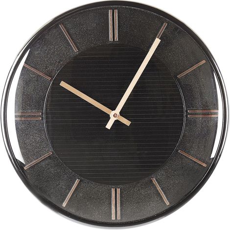 Wanduhr DAROCA 34 cm Schwarz