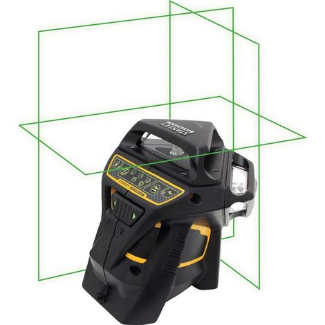 FP – Laser multiligne 35m – 3 lignes 360° – Précision ± 3mm/10m – Classe laser 2 – Diode 515-530 nm – IP54