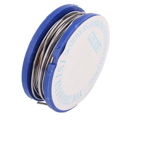 Bobine de fil de soudure à l'étain fin 0,8 mm, 11 g, âme en résine, 63/37, neuf