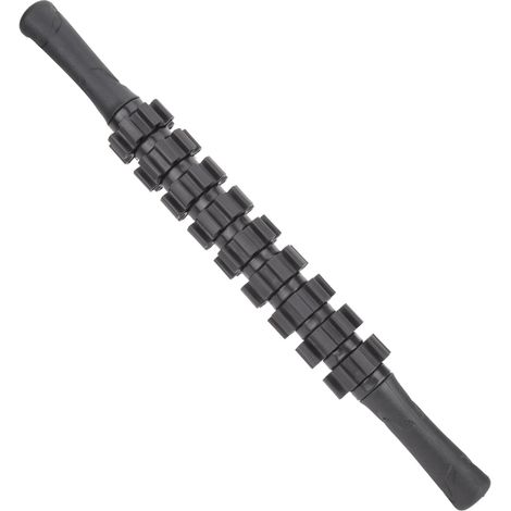 Bâton de Massage Sportif 9 Vitesses pour Yoga et Fitness - Équipement de Relaxation Musculaire Noir (1/5)