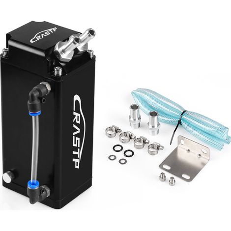 RASTP Car Customization Square Oil Can with Oil-Gas Separator and Secondary Waste Oil Recovery Filter - RASTP Black (1/4)