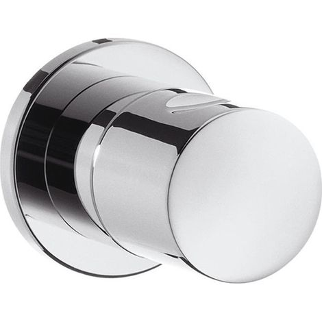 Set de finition pour robinet d'arrêt 1/2et 3/4 ,avec poignée cylindrique, chromé
