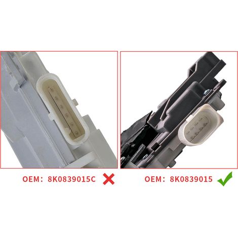 Cerraduras Puerta Actuador Trasero Izquierda Para Audi TT Roadster (8J9) 07-14 (1/3)