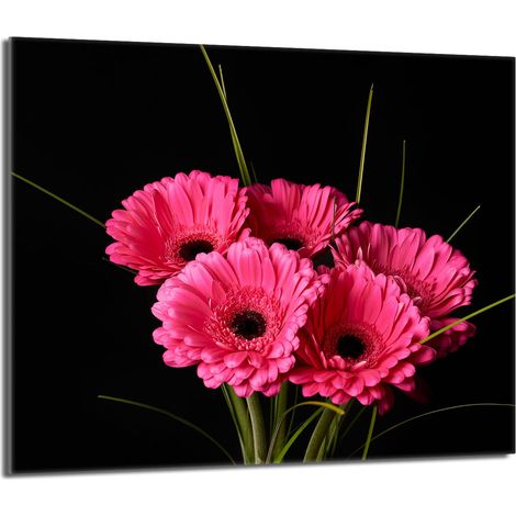 Protezione per piano cottura in vetro 60x52 Gerbera (1/5)