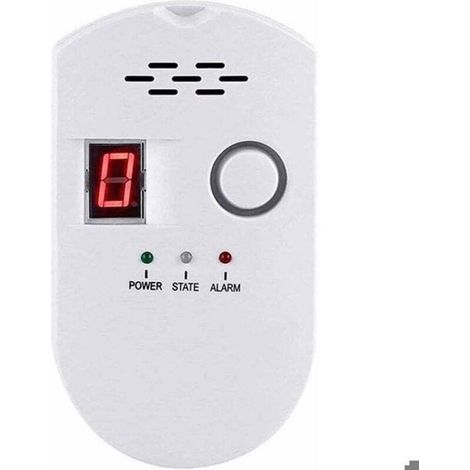 Détecteur De Gaz - Numérique - GPL Et Gaz Naturel - Alarme Sonore 85 Db - Pour Maison Restaurant Garage - 1 Pièce (1/5)