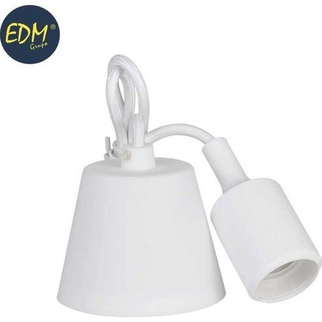 Ciondolo in silicone e27 60w colore bianco EDM