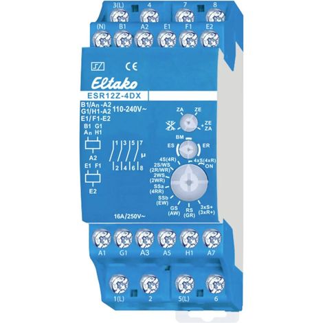 [NEUWERTIG] B-Ware Eltako Stromstoßschalter Relais Hutschiene Esr12 Z 4 Dx 4 Schließer 16 A 230 V