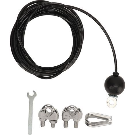 Schwarzes Seilzugsystem, Fitnesssystem, hochbelastbares Stahlseil für Gymnastik, Heimtraining, 4 m (1/5)