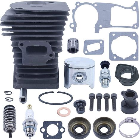 44mm Big Bore Cylinder Piston Kit for Husqvarna 340 345 350 Chainsaw Replacement High Type Top End Intake Gasket Buffer Mount Plug Candle Part (1/5)