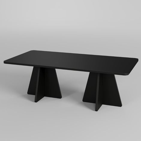 Mesa baja de diseño negro SHAMP