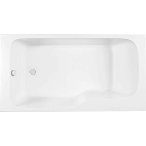 JACOB DELAFON Malice bañera-ducha, antideslizante, versión izquierda 160x85cm, blanco mate