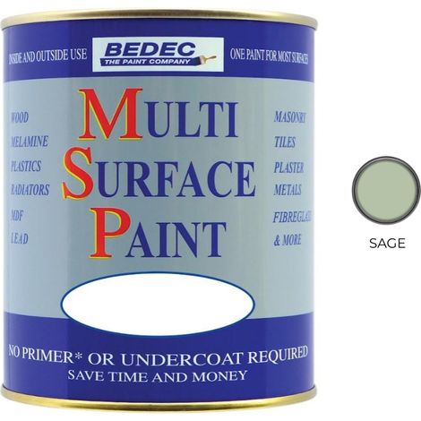 Bedec Multi Surface Paint - Gloss - Sage - 2.5L