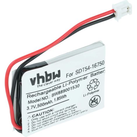 vhbw Batterie compatible avec SportDog SD-575, SD-575E collier de dressage de chien (500mAh, 3,7V, Li-polymère)
