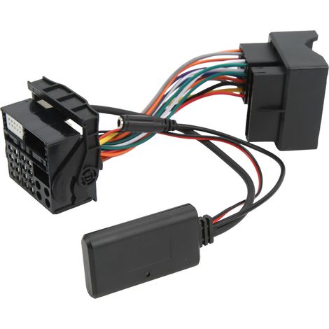 Adaptateur de câble d'entrée AUX audio sans fil pour voiture, Bluetooth 5.0 avec microphone, compatible avec BMW E46 320i et 320ci. (1/5)