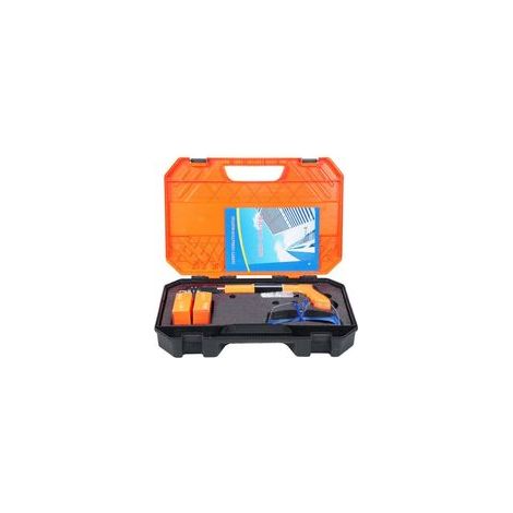 Mini Pistolet à Clous , 5 Vitesses Réglable Portable Pistolet à Ongles Manuel, Cloueur Beton, Menuiserie et Décoration, Clous D'air Intégrés pour Murs en Briques Rouges, Murs en Béton