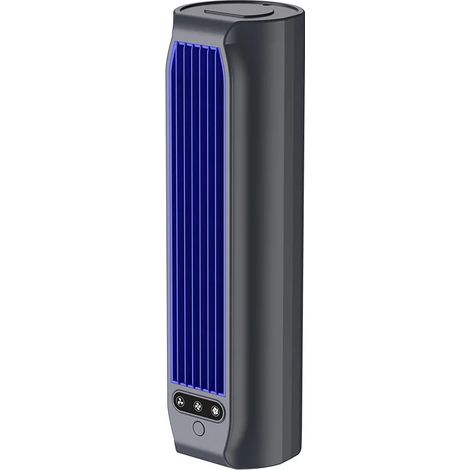 (Gris) Ventilateur de bureau silencieux et compact, adapté à la maison, au bureau, à la chambre et aux voyages. (1/5)