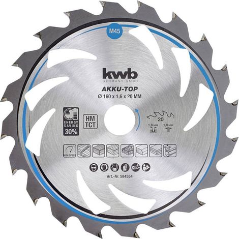 Kreissägeblatt kwb 588254 216 mm 48 Zähne