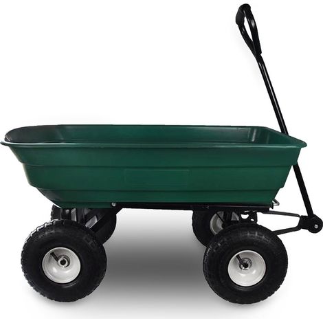 Gartenwagen Transportwagen Handwagen Bollerwagen Wagen Anhänger kippbar 200 kg 75L (1/5)