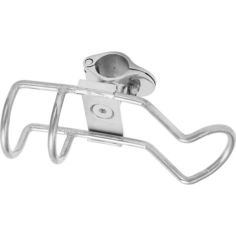 Support de canne à pêche en acier inoxydable 316 de qualité marine, fixation sur rail, douille pour canne à pêche pour tube de 25 mm, bateaux et yachts (1/5)