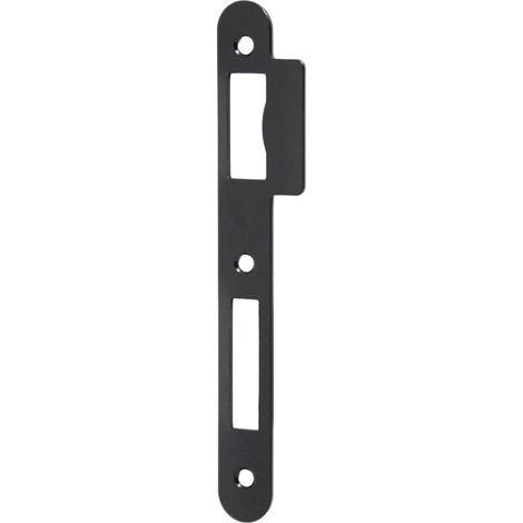 Gâche double empennages pour serrure monopoints à larder NF et NFQC noire HERACLES - I-L999-GH2NR (1/2)