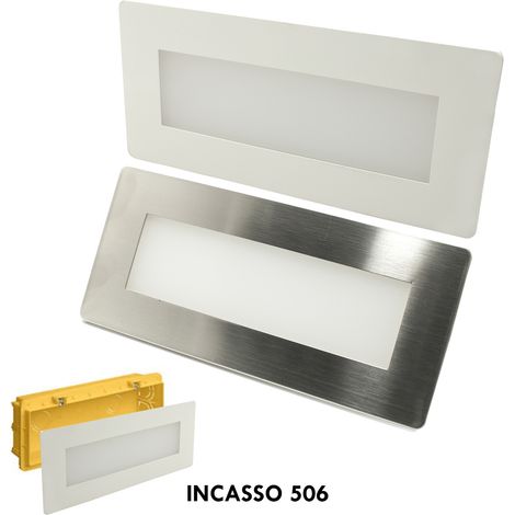 Faretto incasso segnapassi esterni IP65 LED 5W giardino muro cassetta 506 CCT (1/5)