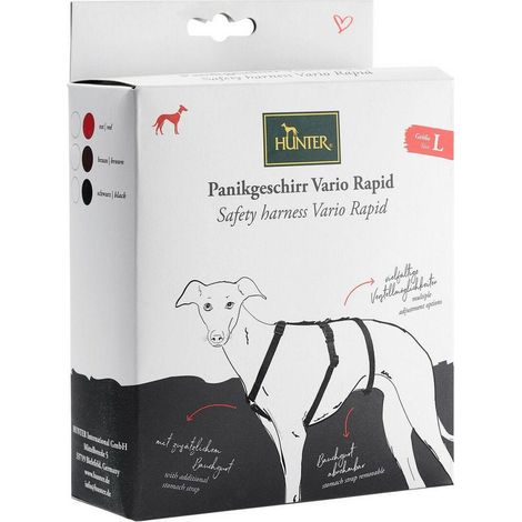 Hunter Safety VR Geschirr für Hunde Rot Größe M/L
