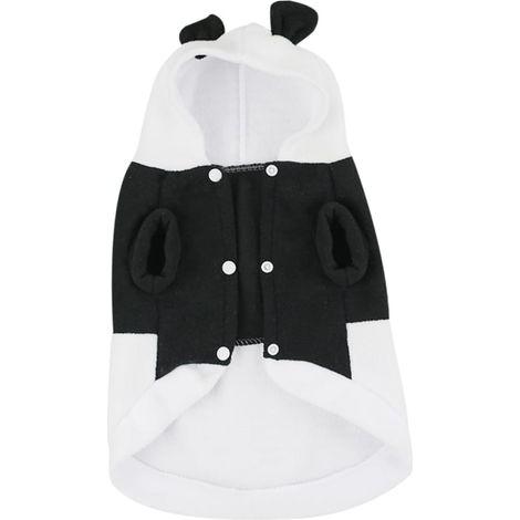 Dog Clothes Panda Costume Made of Fine Material with Hat for Autumn Winter Pets Small Dogs Cats (1/5)